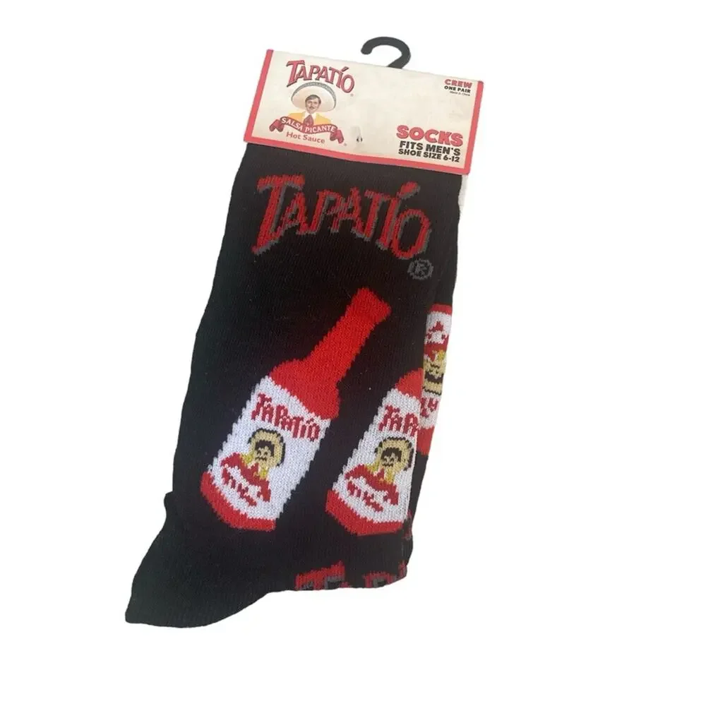 Tapatio Salsa Picante Hot Sauce Print Socks